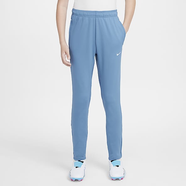 Boys Slim Blue Tracksuit Bottoms. Nike CA